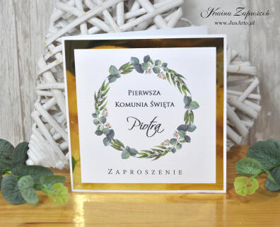 Zaproszenie na Komunię 7
