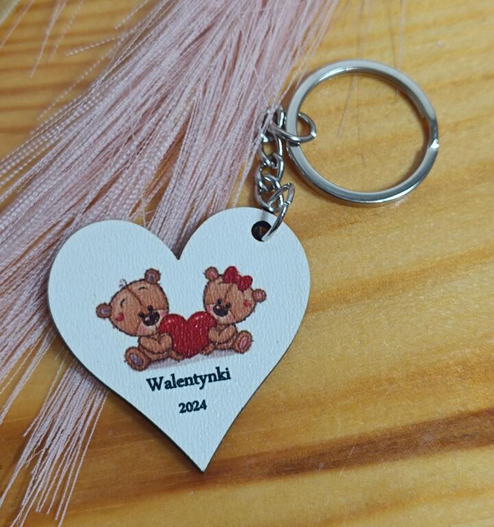 Brelok biały Walentynki (5)