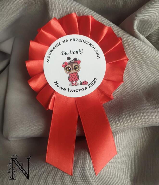 Kotylion rozeta biedronka