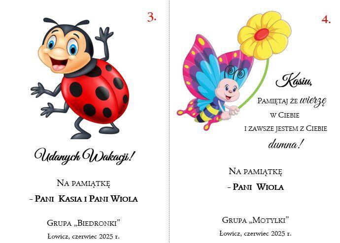 Wklejka do książki Zakończenie Roku B6 ze złotą podkładką (8)