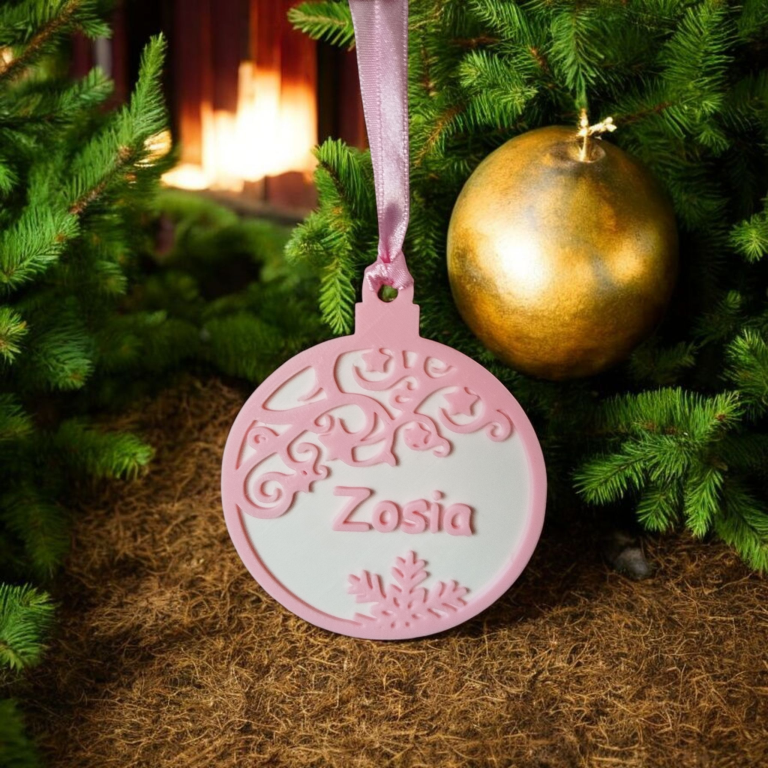 Zawieszka 3D bombka z imieniem wzór 2 (4)